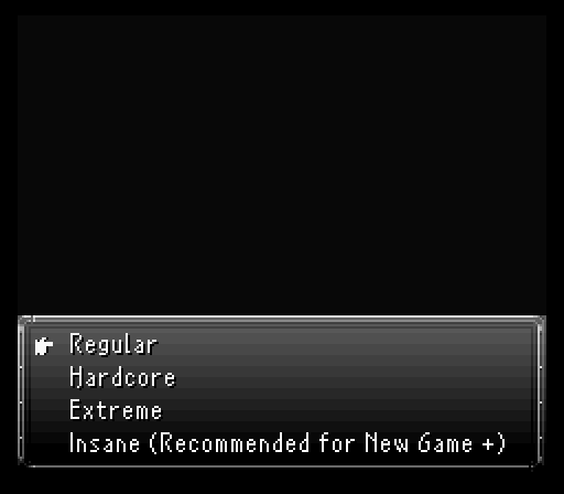 Choosing a difficulty